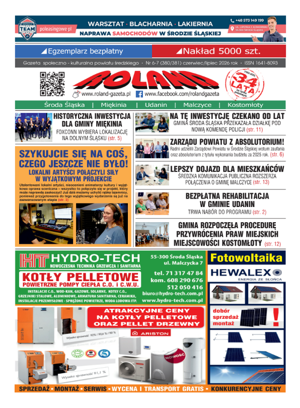 06/07 (380/381) czerwiec/lipiec 2026 - wydanie gazety ROLAND w formacie PDF