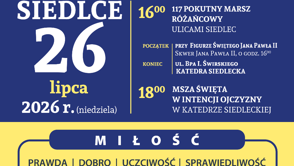 117. Pokutny Marsz Różańcowy przejdzie ulicami Siedlec