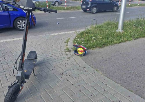 13-latek na hulajnodze potrącony w Świdniku. Kask mógł uchronić go przed poważnymi obrażeniami