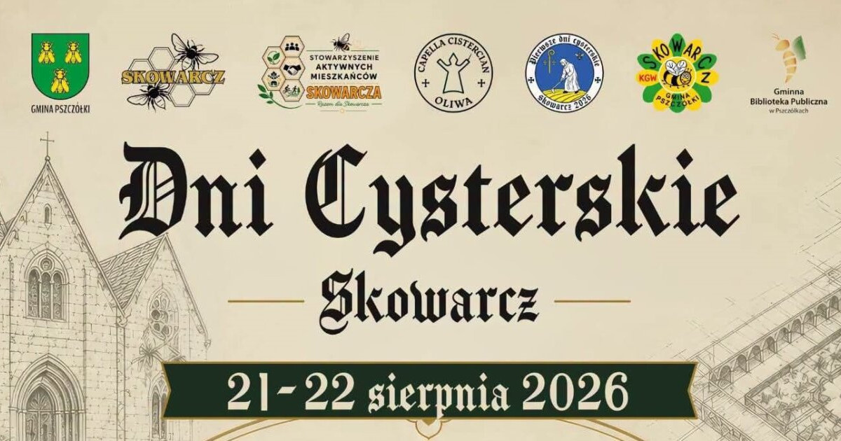 •13:25 Gmina Pszczółki: Dni Cysterskie w Skowarczu. Będzie się działo!