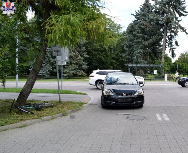 16-letni rowerzysta potrącony przy parku miejskim w Zamościu