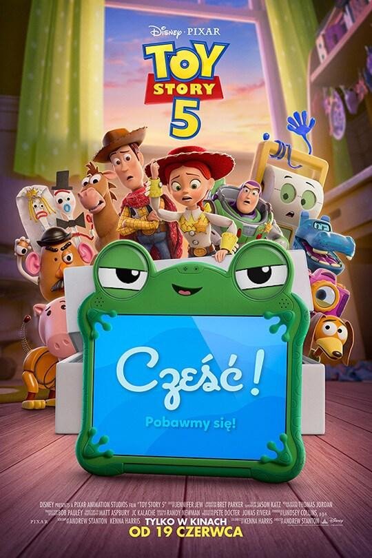 22 lipca 2026, 10:00 - 30 lipca 2026, 10:15 Toy Story 5 (dubbing) Legionowo, Kina Legionowo, Bilety: 20 zł