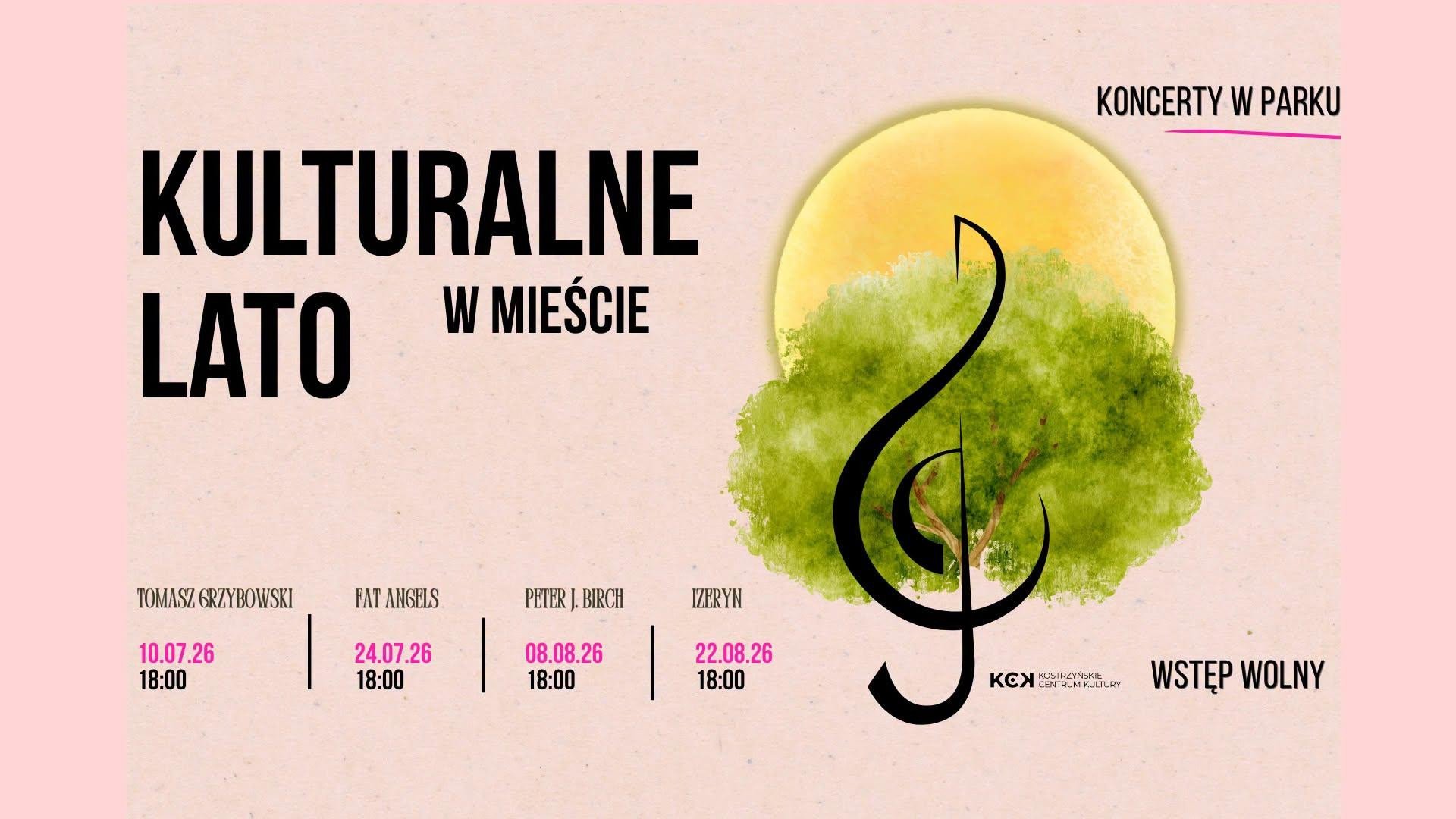 24 lipca 2026, 18:00 - 19:15 Fat Angels - koncert Kostrzyn nad Odrą, Park Miejski, Wstęp wolny
