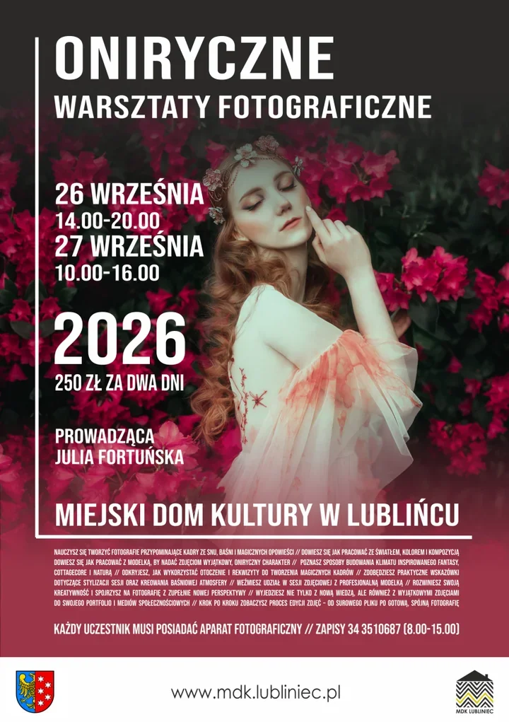 3 lipca 2026Oniryczne kadry wracają do MDK Lubliniec po wakacyjnej zmianie terminu
