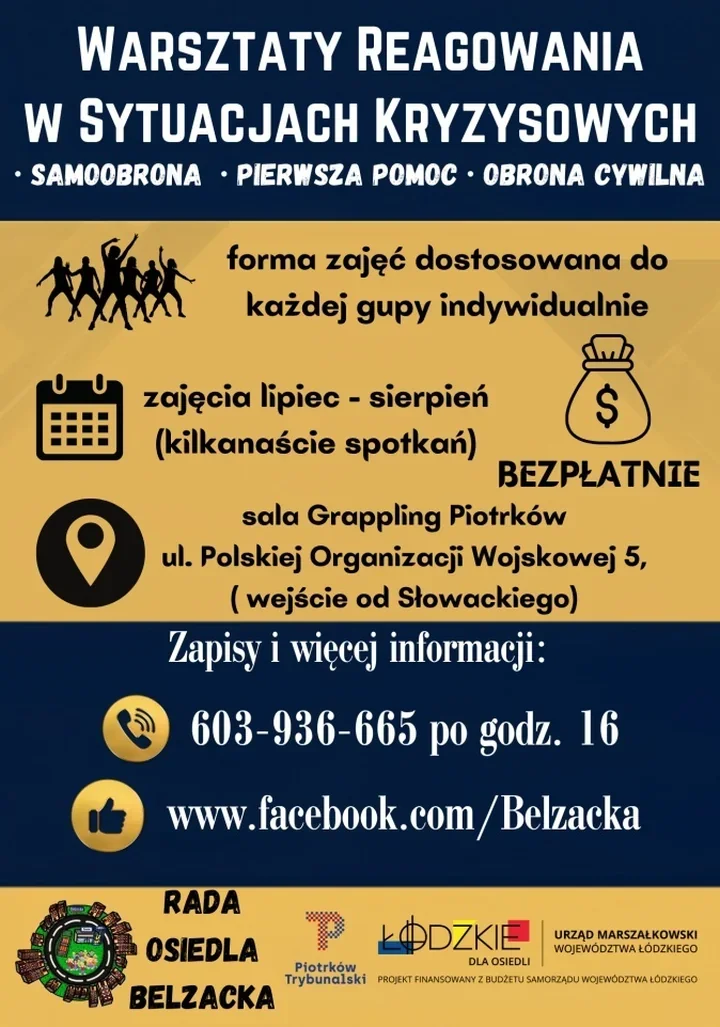 6 lipca 2026Na Belzackiej ruszają warsztaty reagowania w kryzysie