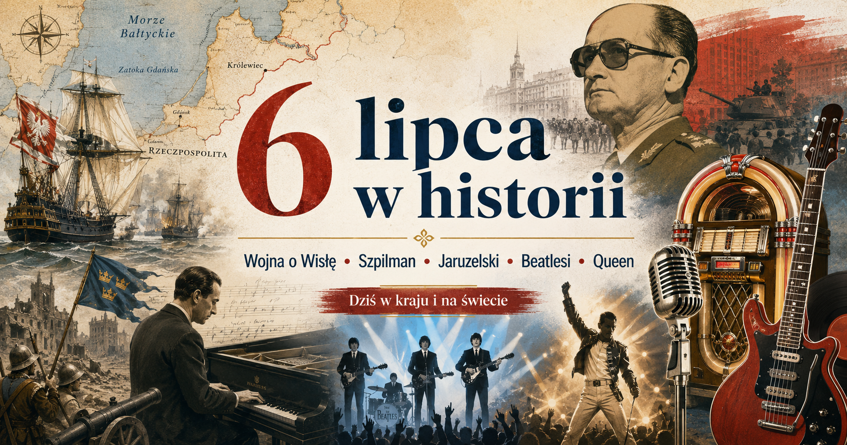 6 lipca w historii: wojna o Wisłę, Szpilman, Jaruzelski, Beatlesi i rock’n’roll, który ruszył zegary świata