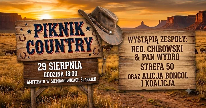7 lipca 2026Country wróci do amfiteatru. SCK szykuje sierpniowy piknik