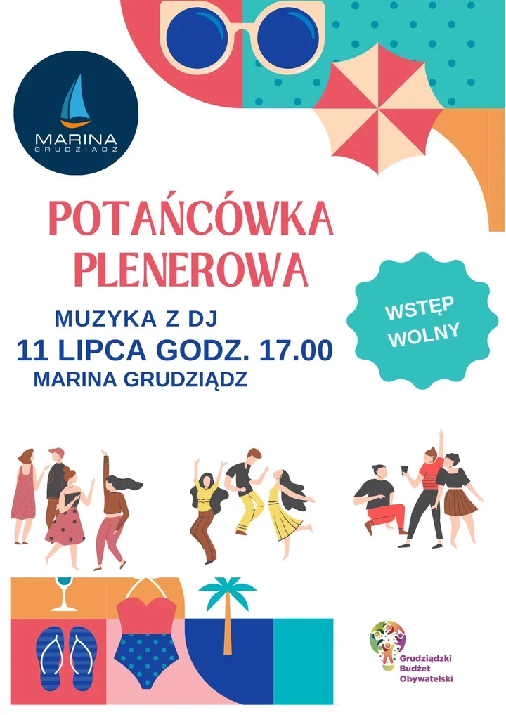 7 lipca 2026Potańcówka na Marinie w Grudziądzu. Finał kursu tańca w plenerze