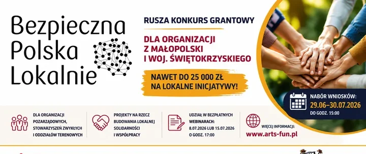 8 lipca 2026Nawet 25 tys. zł na lokalne inicjatywy. Nabór już trwa