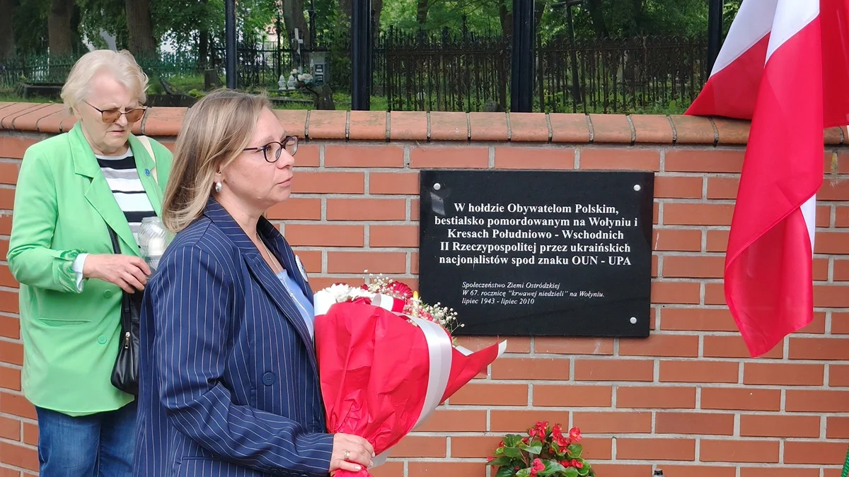 83. Rocznica rzezi wołyńskiej w Ostródzie — skromne uroczystości ku pamięci pomordowanych