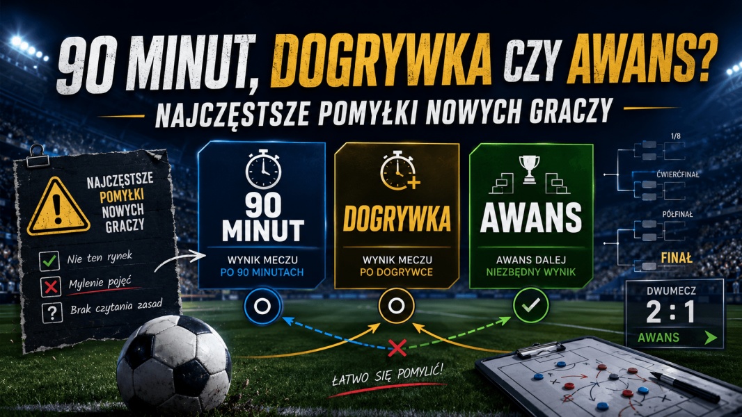 90 minut, dogrywka czy awans? Najczęstsze pomyłki nowych graczy