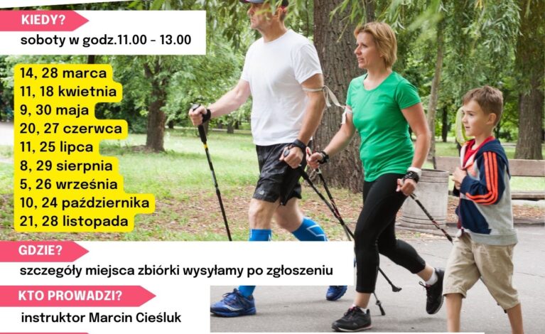 „Aktywujemy endorfiny w ruchu” – Nordic Walking dla każdego. Najbliższe zajęcia już 11 lipca!