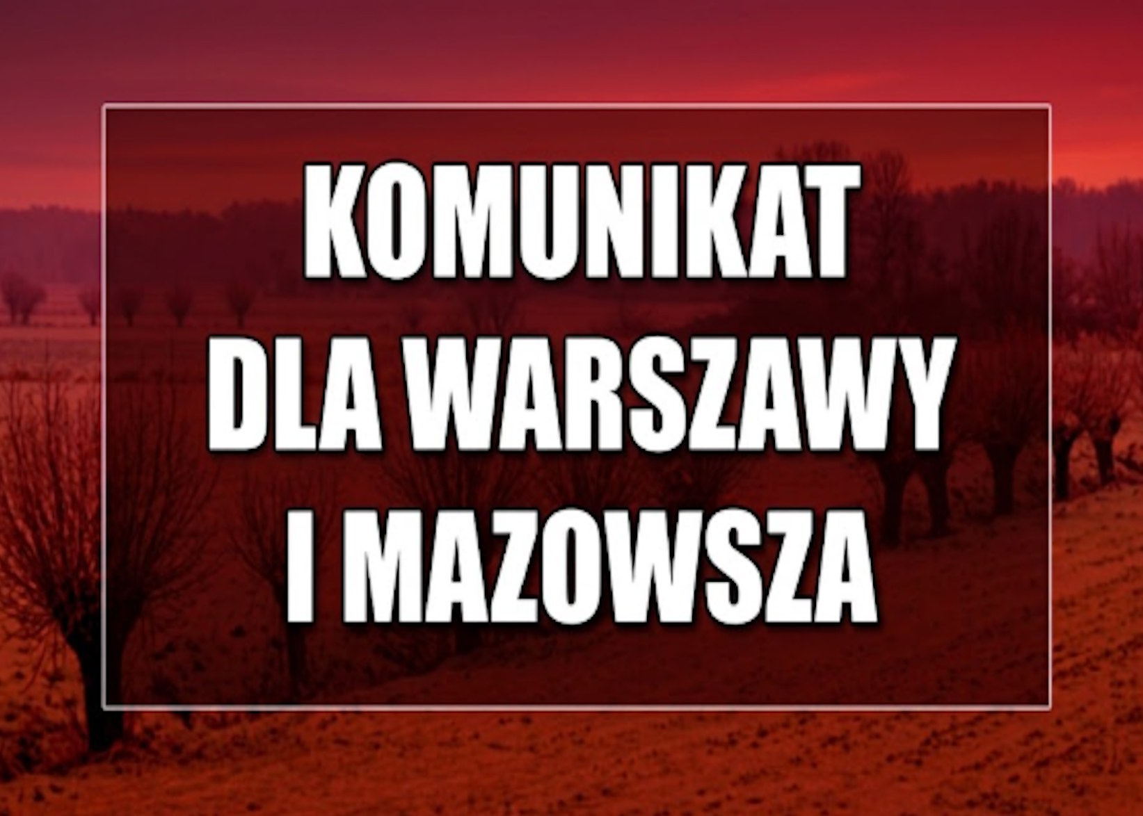Ostrzeżenie dla Warszawy i Mazowsza | Fot. Warszawa w Pigułce / Grafika generowana przy pomocy AI.