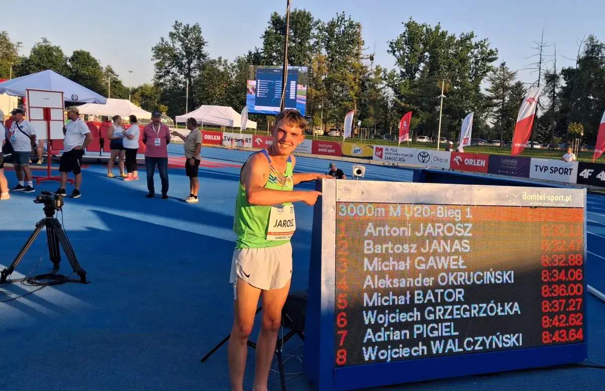 Antoni Jarosz z WMLKS Pomorze Stargard wybiegał w Zamościu mistrzostwo Polski