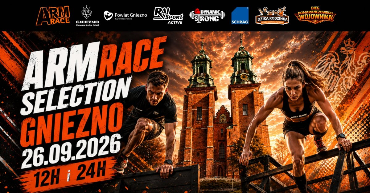 ARM RACE Selection w Gnieźnie. Nad jez. Winiary zmierzą się w ekstremalnych zawodach wytrzymałościowych