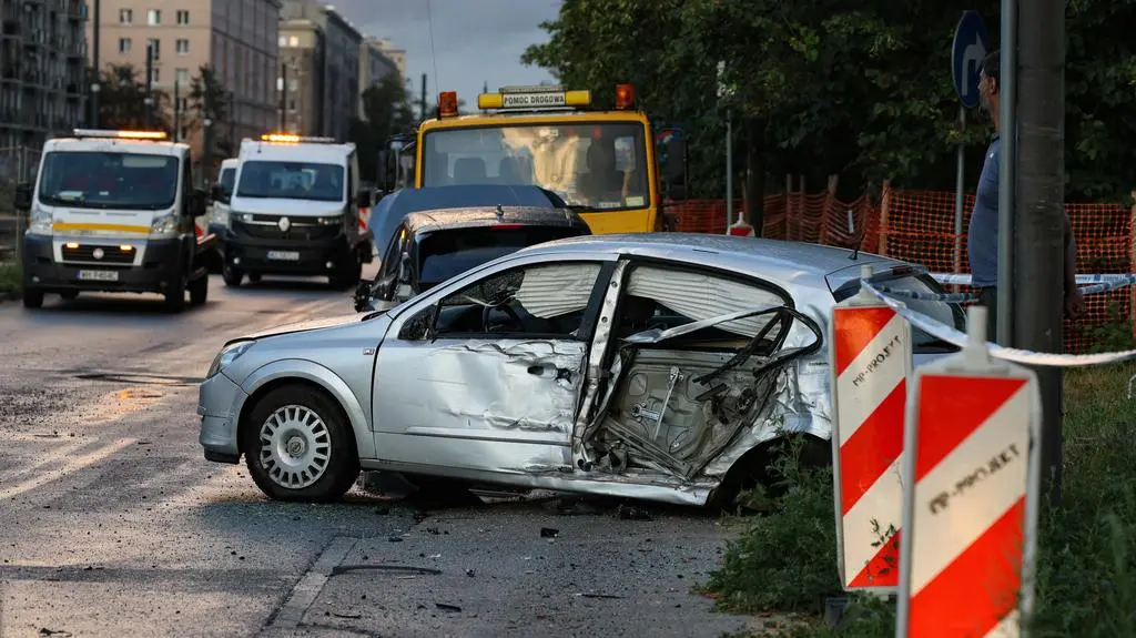 Wypadek w Warszawie
