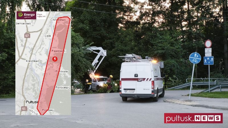 Awaryjne wyłączenie prądu w regionie. Problemy na Popławach