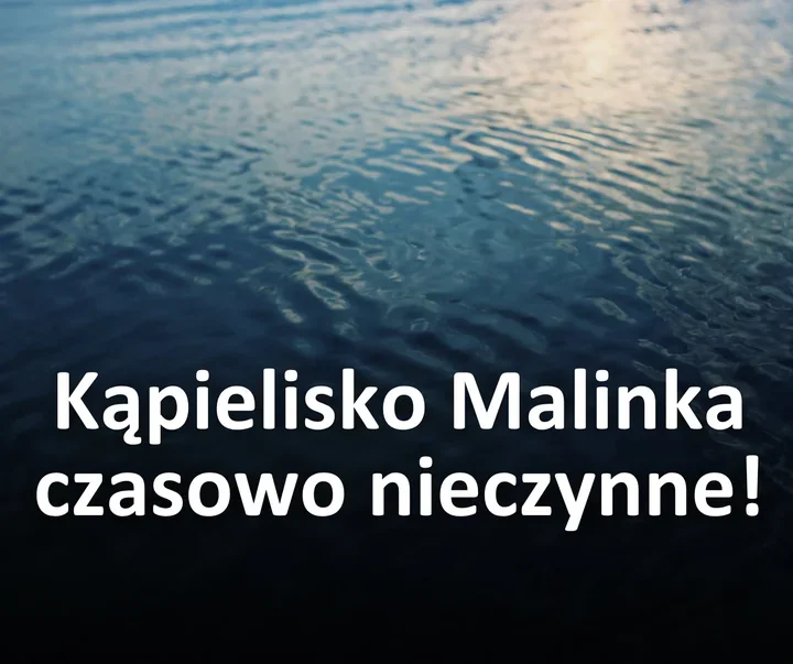 Bakterie z grupy coli w wodzie. Kąpielisko na Malince zamknięte