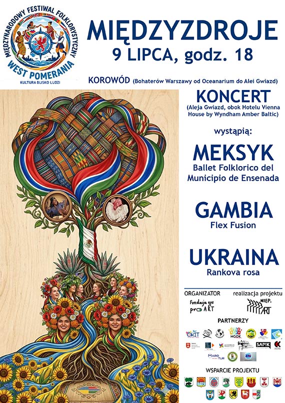 Barwny świat folkloru zawita do Międzyzdrojów. Korowód i koncert w Alei Gwiazd
