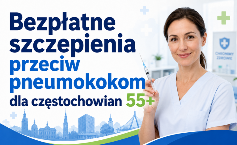 Bezpłatne szczepienia przeciw pneumokokom dla częstochowian 55+