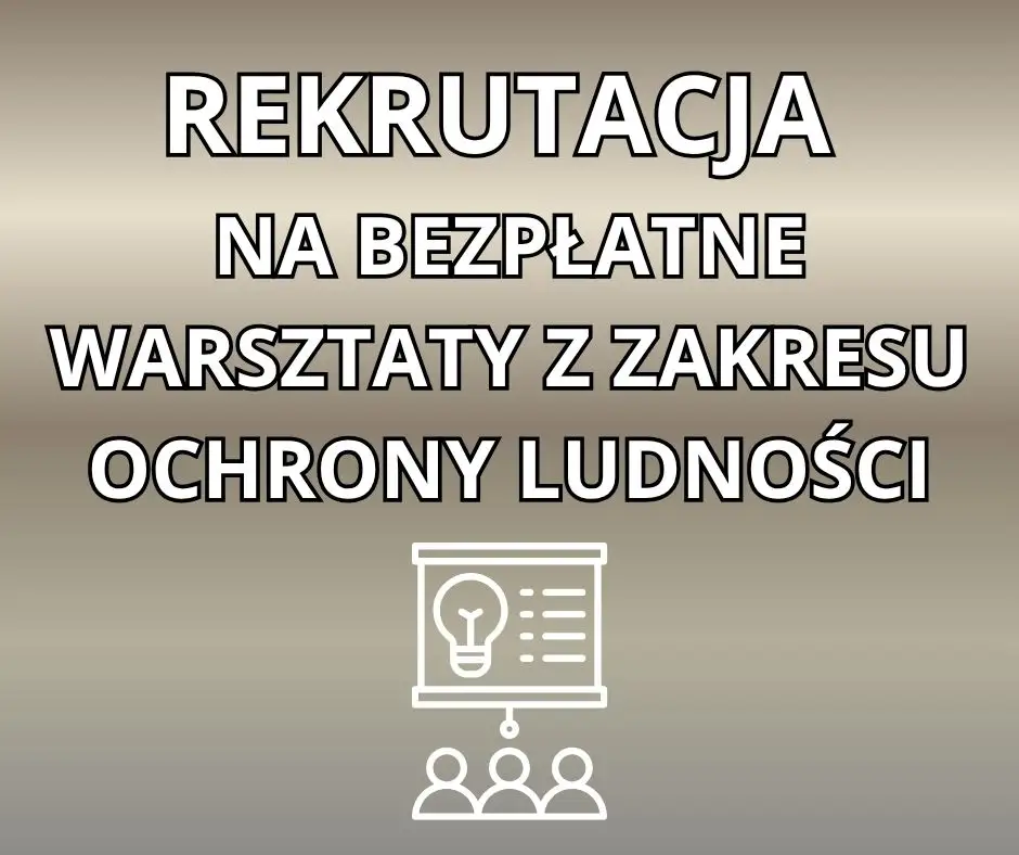 Bezpłatne warsztaty z ochrony ludności w Liskowie – zapisy trwają