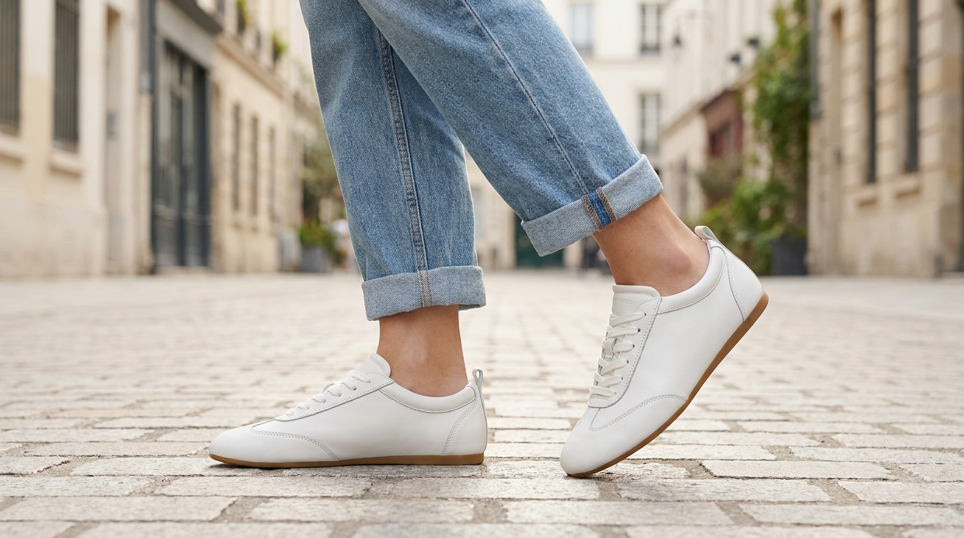 Białe sneakersy na każdą okazję - od zakupów po spotkanie z szefem