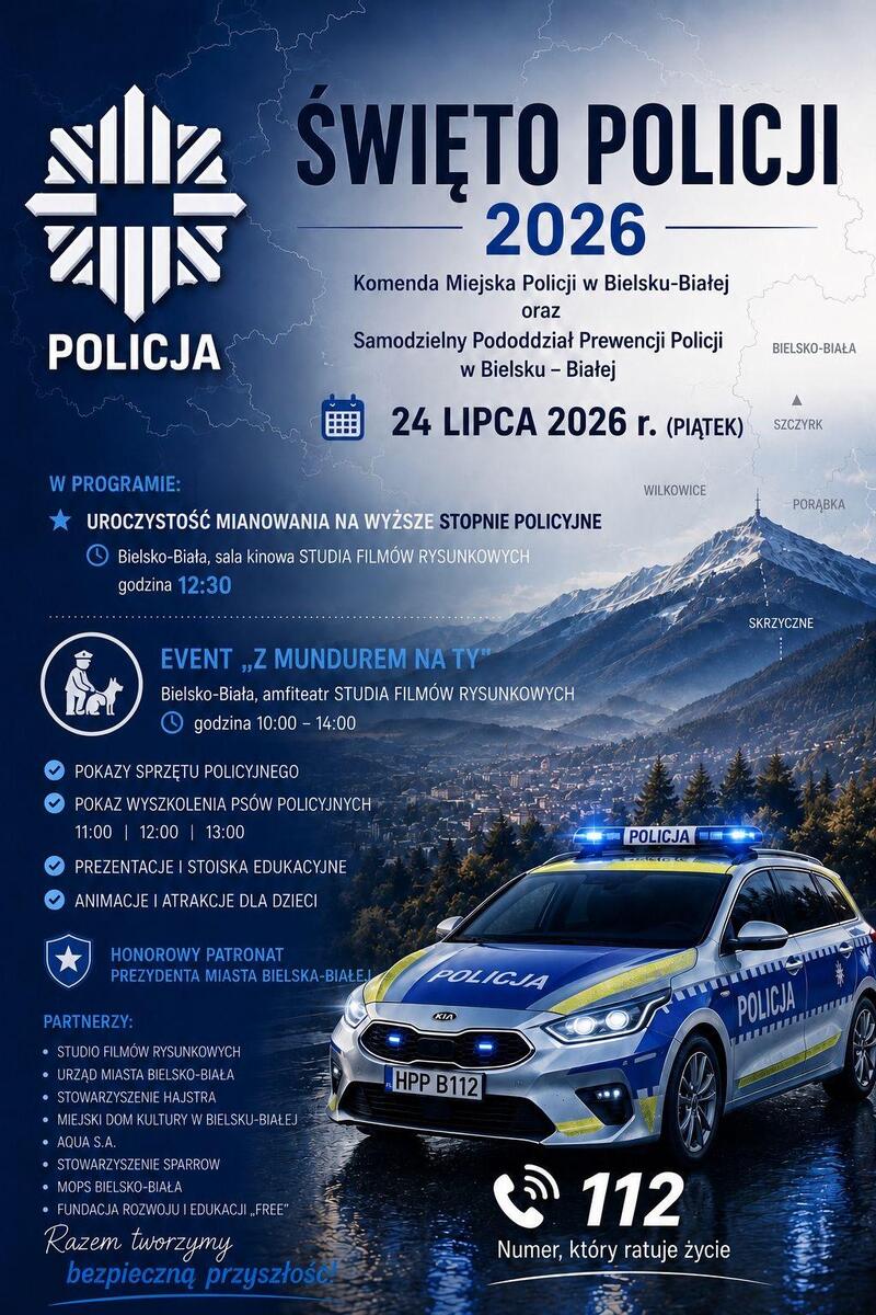 Bielsko-Biała: Msza święta na rozpoczęcie obchodów Święta Policji. 24 lipca