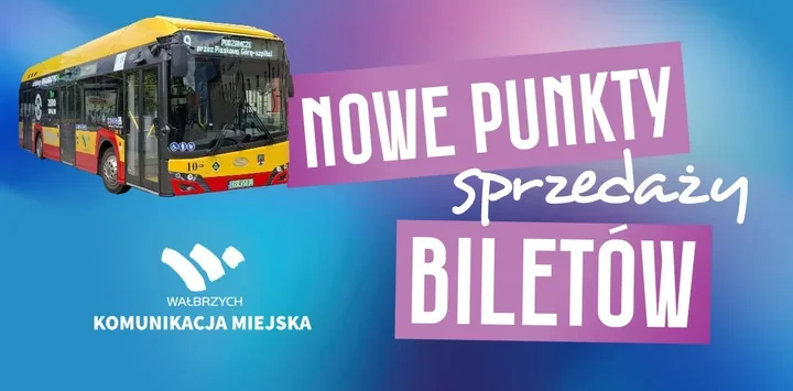 Bilety WKM kupisz także poza Wałbrzychem. Doszły trzy punkty
