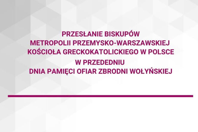 Biskupi greckokatoliccy przed Dniem Pamięci Ofiar Zbrodni Wołyńskiej