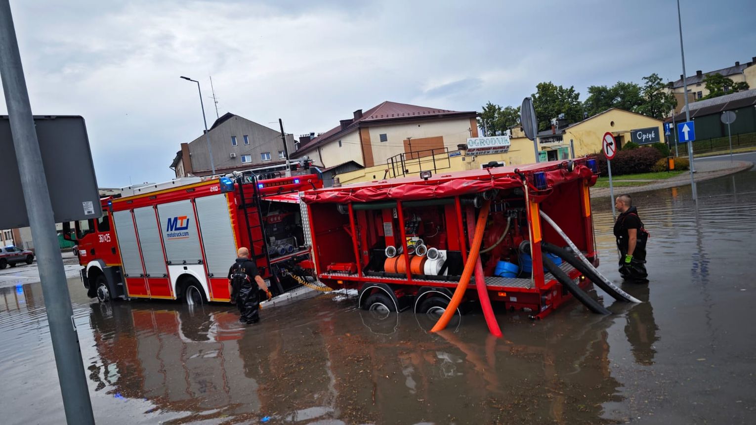 Blisko 60 interwencji podkarpackich strażaków po przejściu intensywnych burz