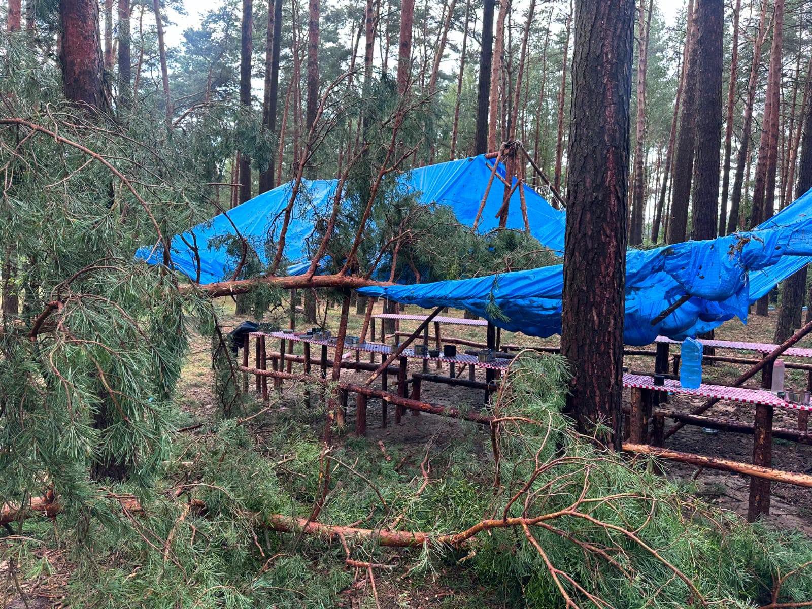 Burze nad Wielkopolską. Strażacy ewakuowali obóz harcerski