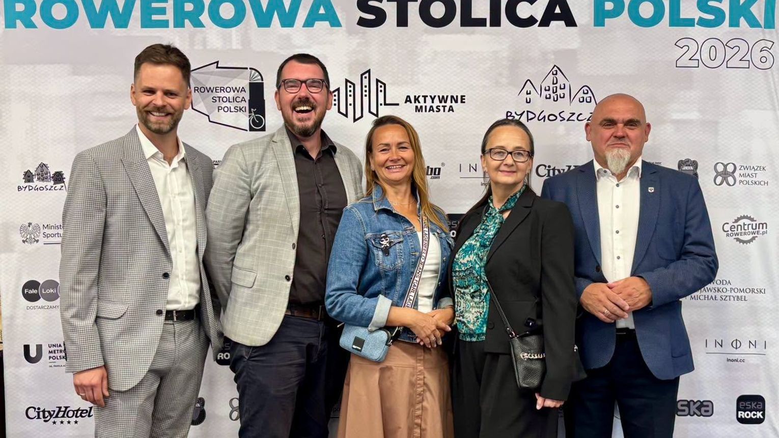 Bydgoskie podsumowanie tegorocznej rywalizacji o tytuł Rowerowej Stolicy Polski. ZDJĘCIA