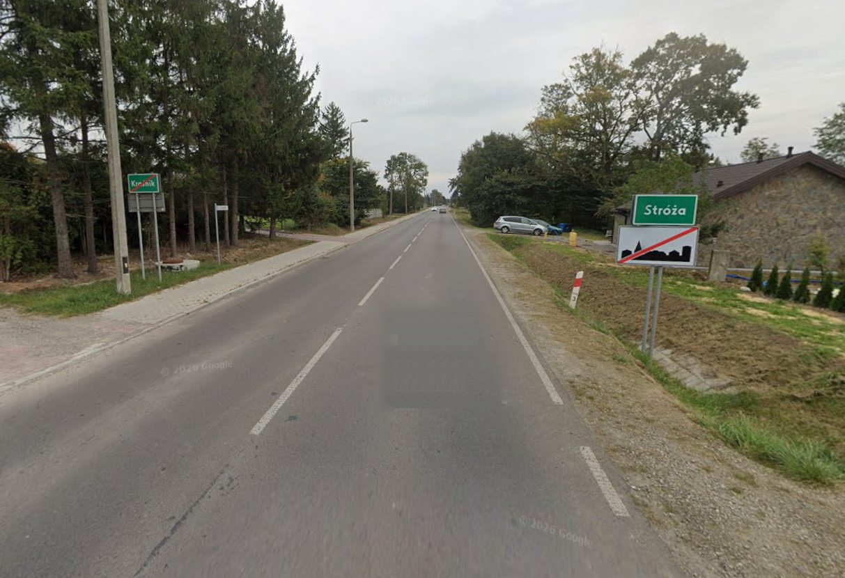 Było 70 jest 50. Na wyjeździe z Kraśnika pojawił się obszar zabudowany