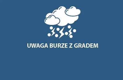 Bytom: Ostrzeżenie IMGW. Burze, grad i porywy do 80 km/h