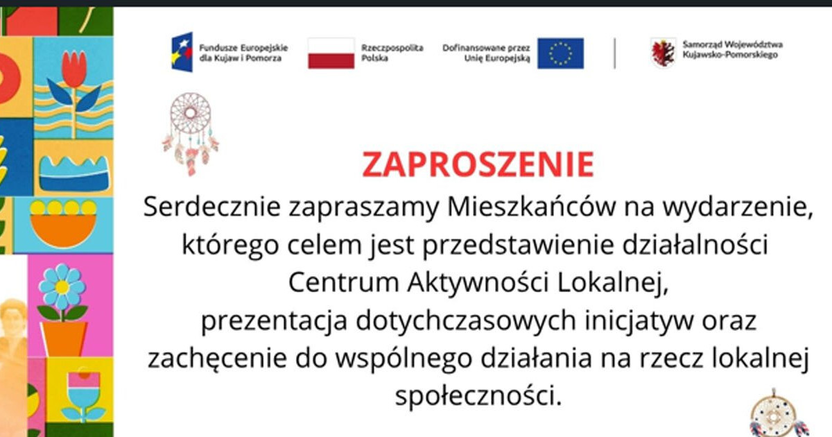 Centrum Aktywności Lokalnej zaprasza na spotkanie i warsztaty