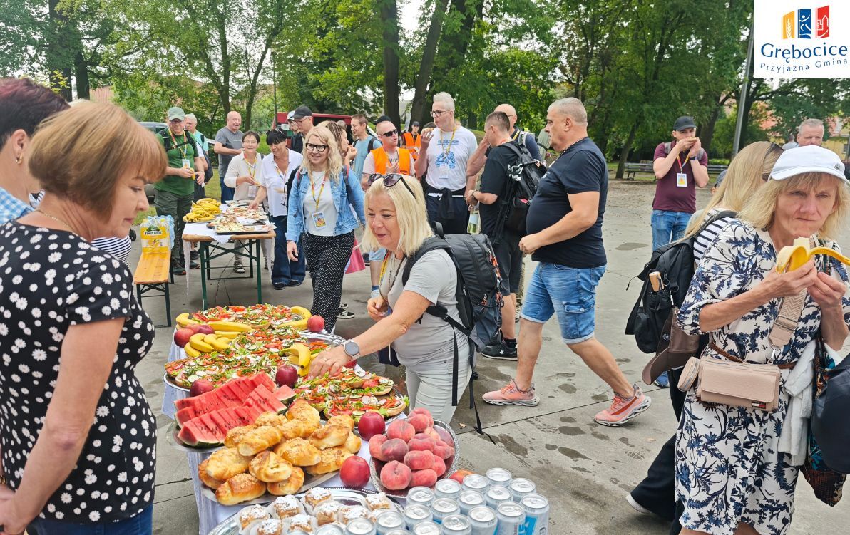 Ciepłe przyjęcie pielgrzymów przez mieszkańców Grębocic
