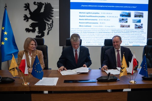 Co nowego Ponad 38 mln zł unijnego dofinansowania na poprawę efektywności energetycznej gdyńskich szkół