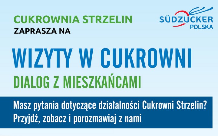 Cukrownia Strzelin zaprasza mieszańców na spotkania