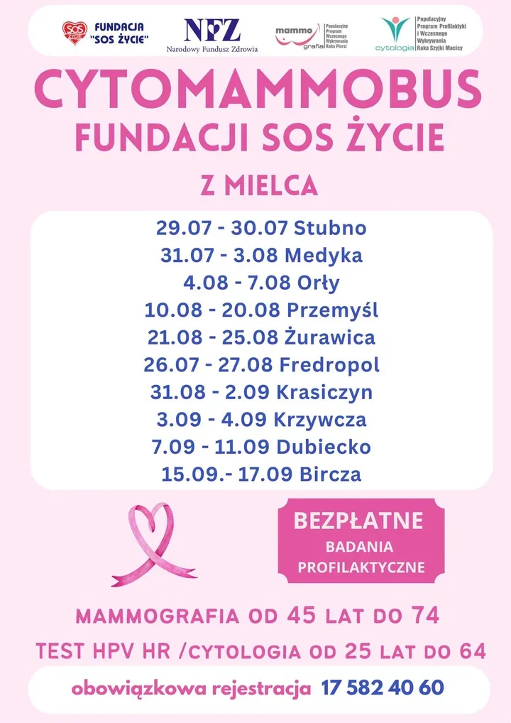 CytoMammobus rusza przez powiat przemyski. Badania bez opłat i bez kolejek