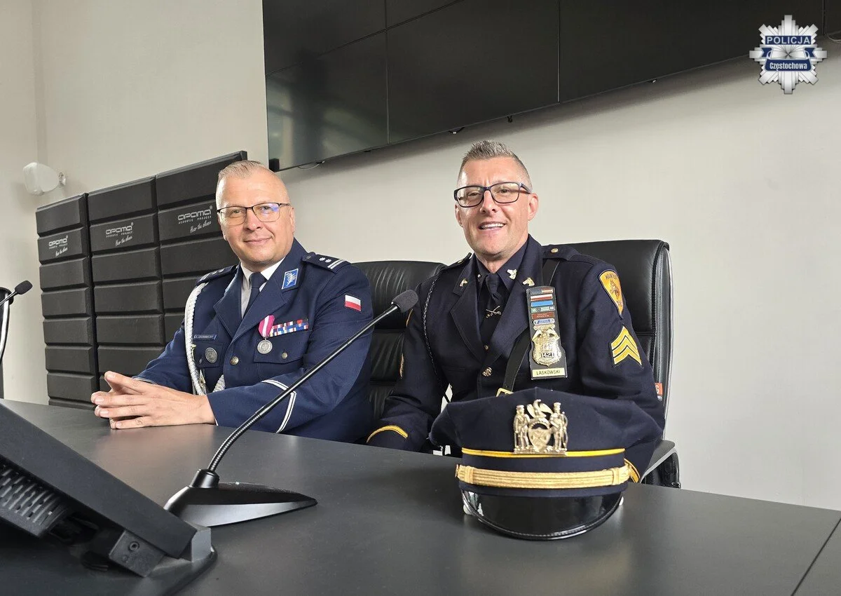 Częstochowa: Szef Policji Konnej z Nowego Jorku odwiedził komendę