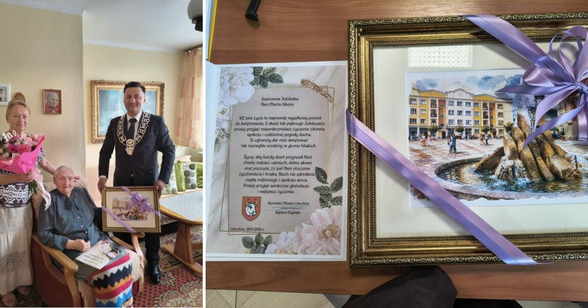 Człuchów: 102. urodziny pani Marty Sikory