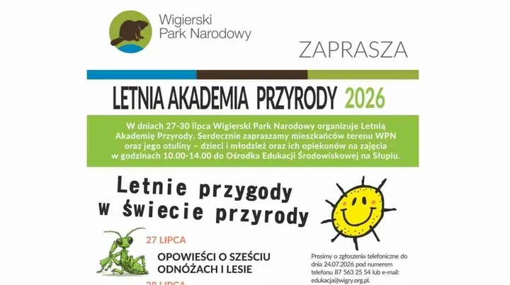 Cztery dni blisko natury. Letnia Akademia Przyrody już w lipcu