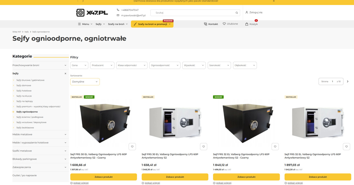 Czy sejf ogniotrwały chroni także przed włamaniem?