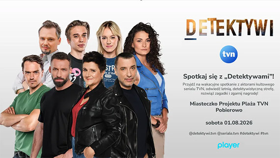 „Detektywi” nad Bałtykiem! Wakacyjne spotkanie z obsadą serialu już 1 sierpnia w Pobierowie!