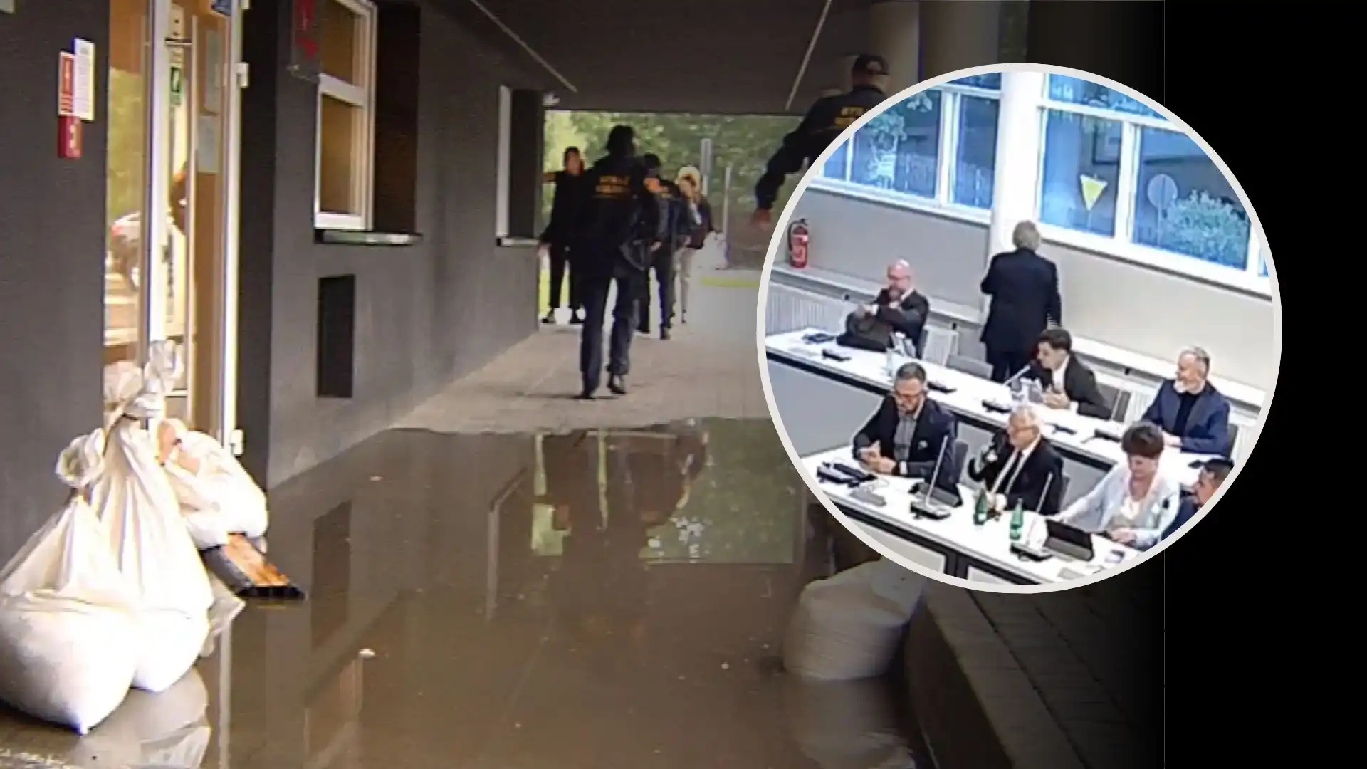 Dlaczego prezydent spóźniła się na sesję? „Jedno i drugie wejście jest zalane”