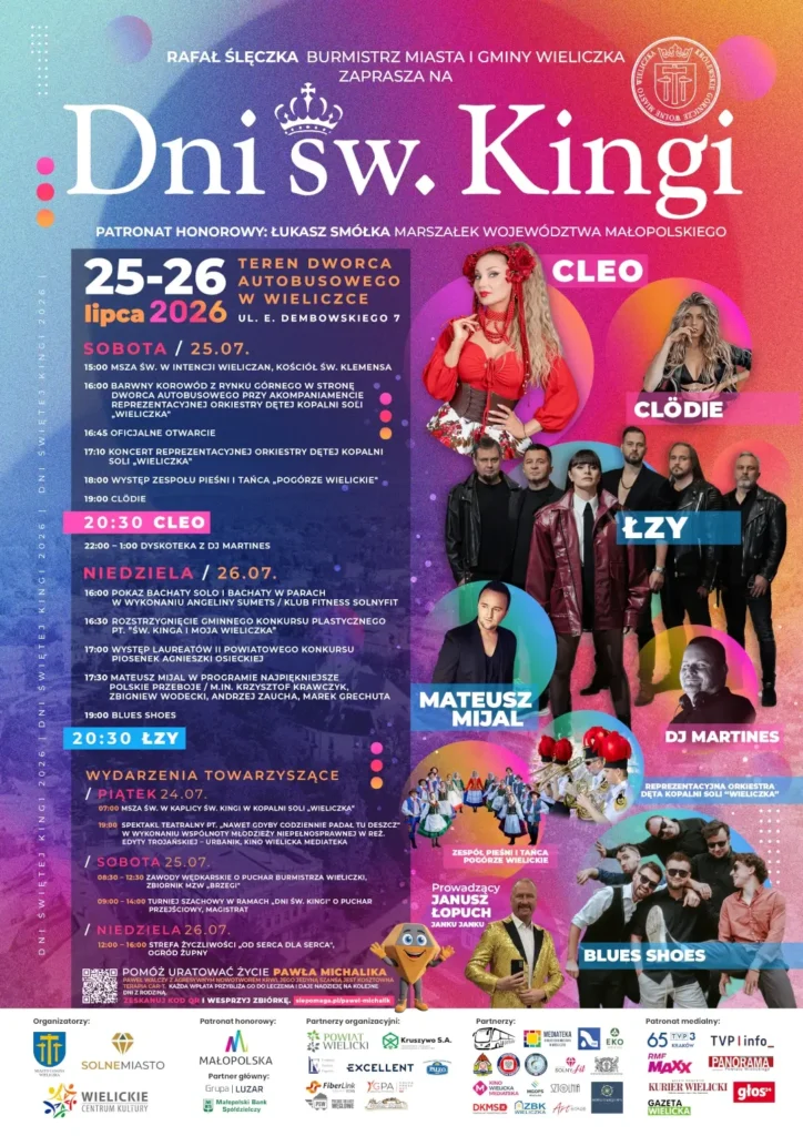 Dni Świętej Kingi 2026 – PROGRAM