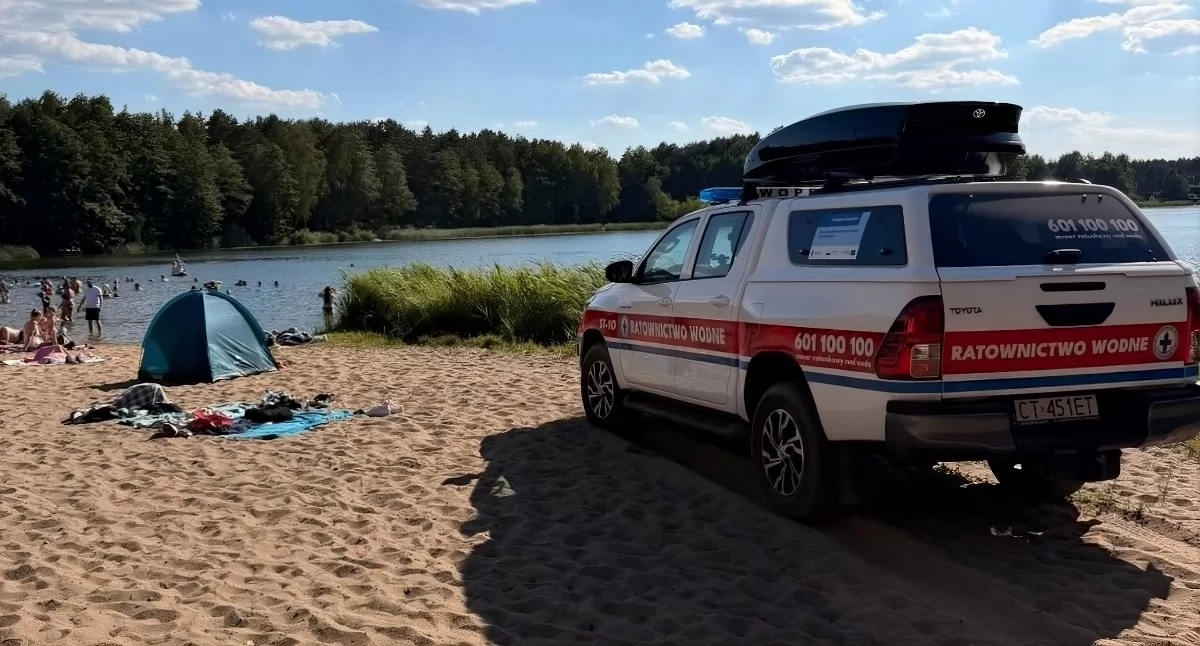 Dramatyczna akcja ratunkowa pod Toruniem. Chłopiec był reanimowany na plaży