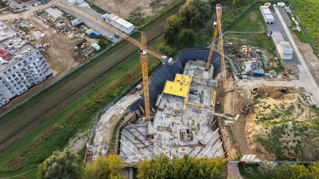 "Bloki przy Meiera w Krakowie nowe osiedla Prądnik"