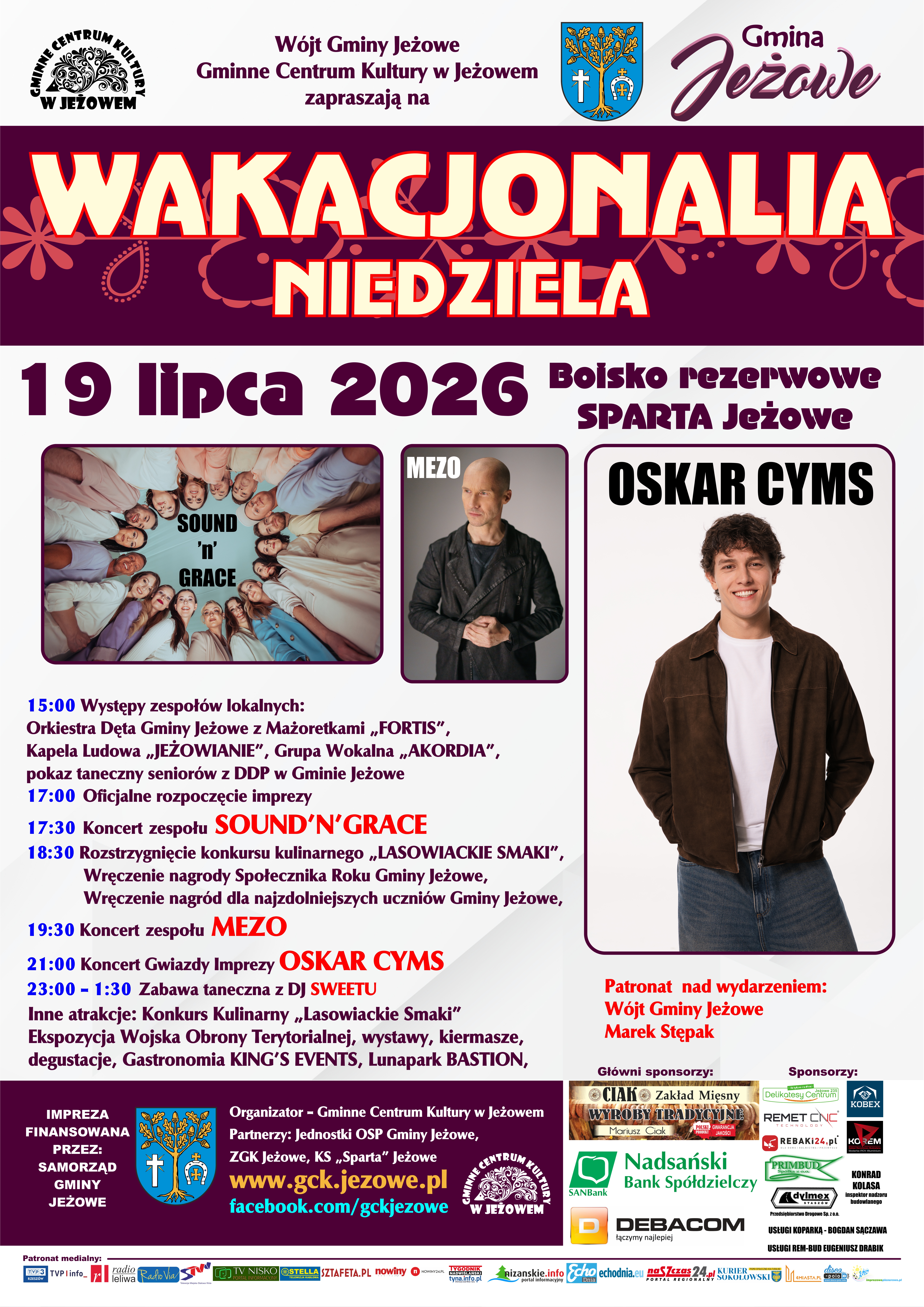 Dwie noce szalonej zabawy i koncerty największych gwiazd. 16/07/2026,