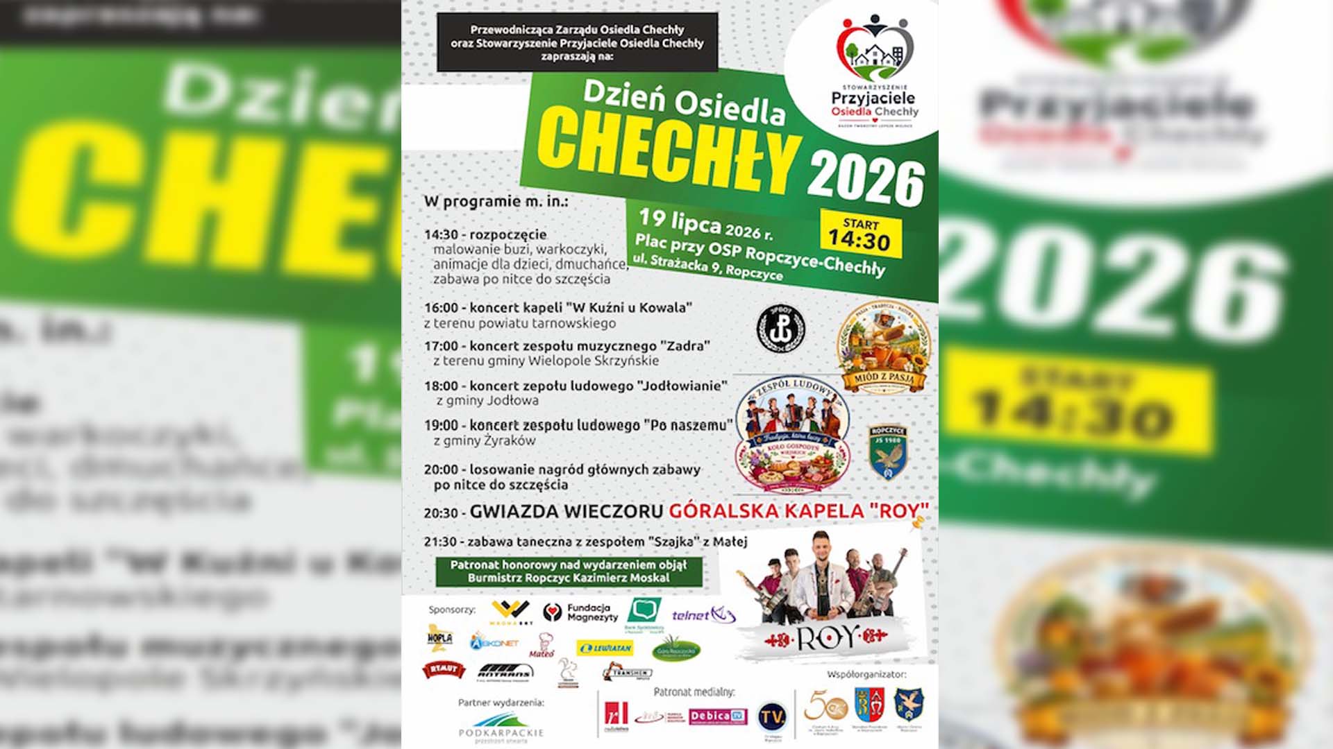 Dzień Osiedla Chechły 2026. Koncerty, atrakcje dla dzieci i góralska gwiazda wieczoru